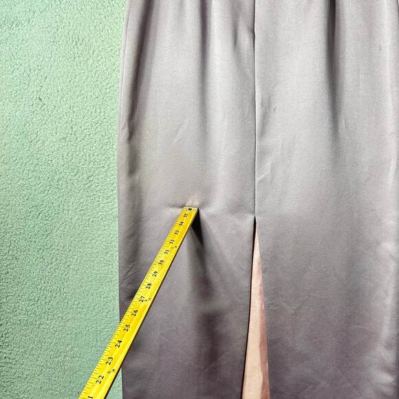 Zola Evening Skirt Womens 12 Lilac Satin Lined Pencil Straight Midi‎ Skirt - Picture 8 of 11